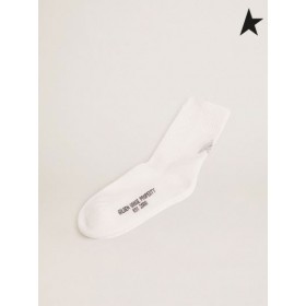 Golden Goose calzini Bianchi con crystal star sul retro bianco
